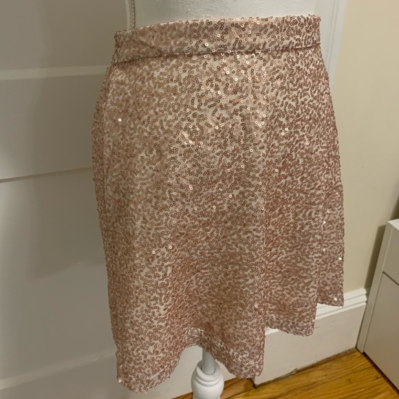 Rose Gold sequin mini skirt from American Eagle - Picture 4 of 10